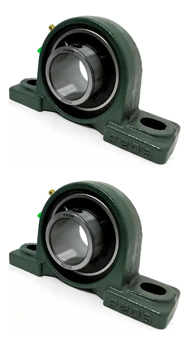 Ucp208 - Kit 02 Mancais Com Rolamento Para Eixo 40mm