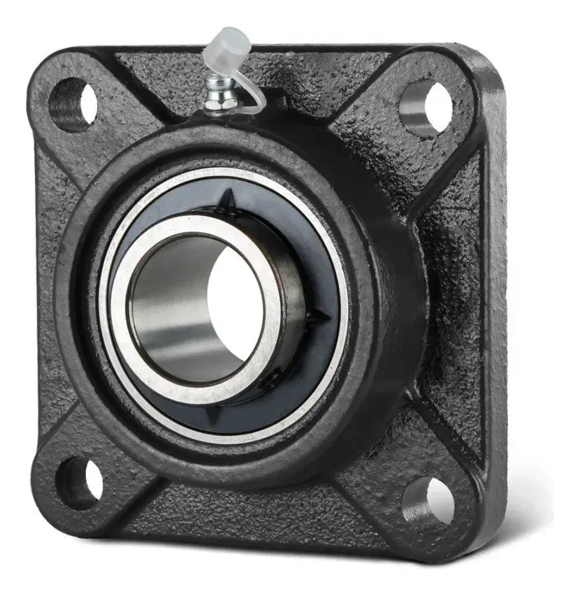 Mancal Quadrado Completo Com Rolamento Modelo Ucf205 Eixo 25