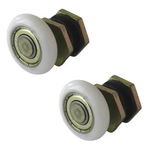 Roldana Porta Correr Box Vidro Blindex Com Regulagem - 2pc