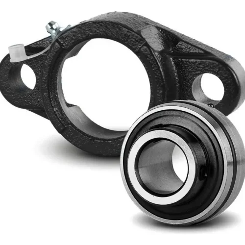 Mancal Oval 2 Furos Com Rolamento Ucfl202 Para Eixo 15mm