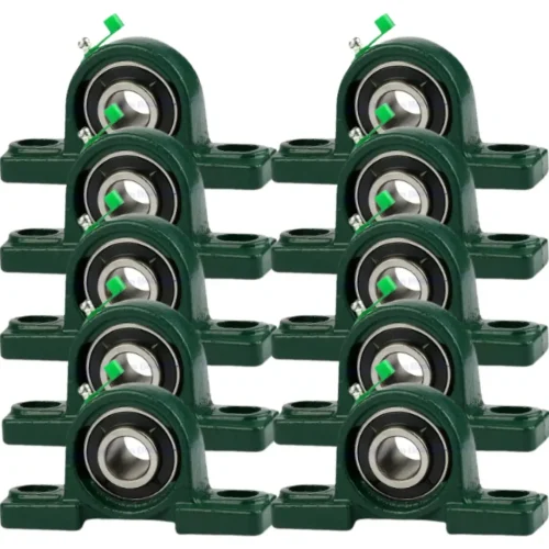 10 Kit's Ucp205 Mancais + Rolamentos Para Eixo 25mm