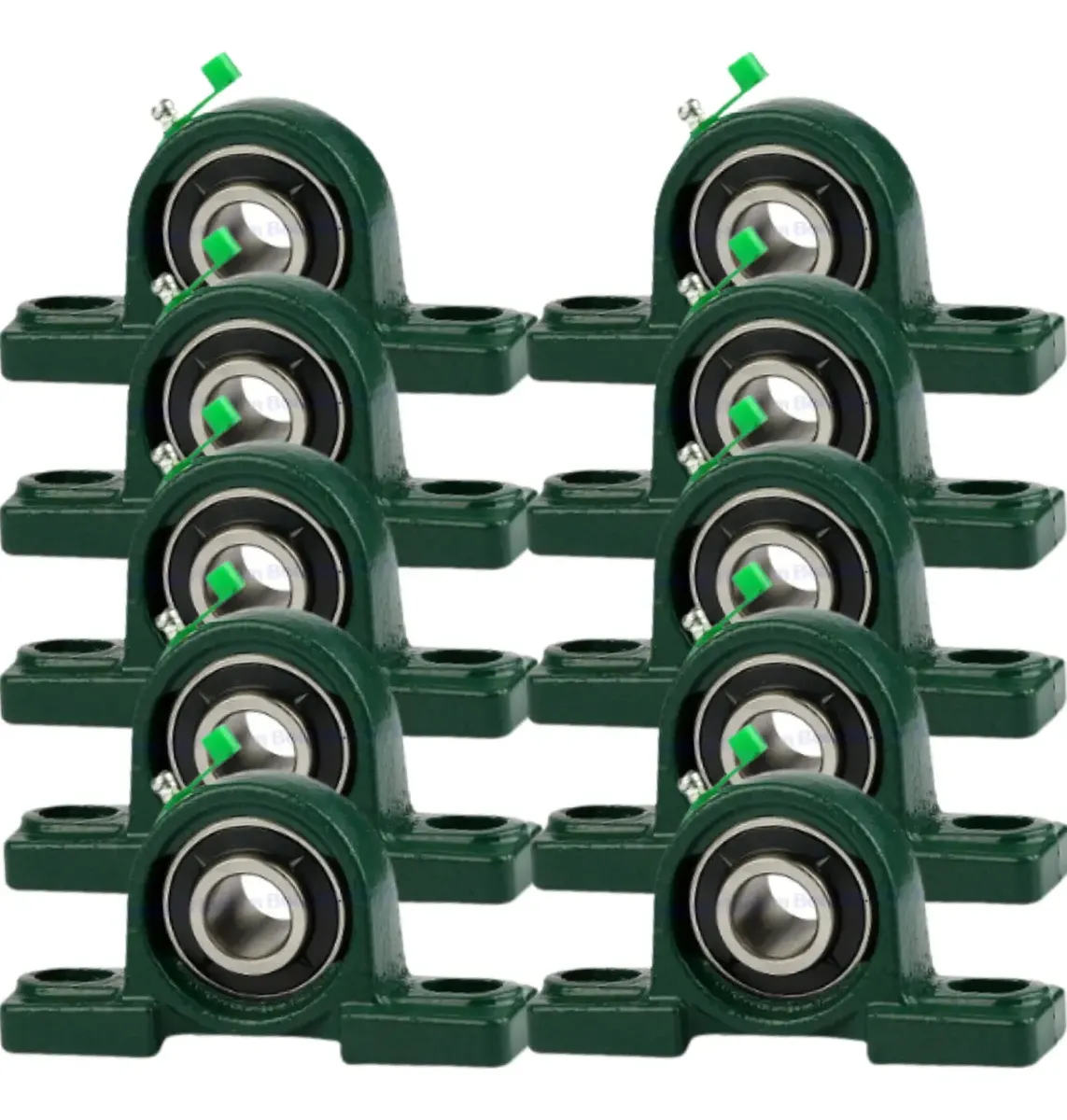 10 Kit's Ucp205 Mancais + Rolamentos Para Eixo 25mm