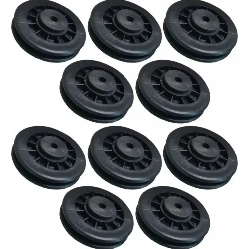 Kit 6 Roldanas 100mm P/ Aparelho De Academia Com Rolamento