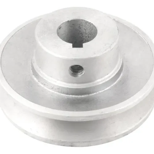Polia Alumínio 110mm 1 Canal A Furo ¾ 19,05mm Chaveta 4,76