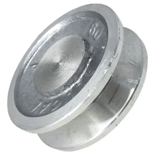 Polia Aluminio 60mm 1 Canal Perfil A 60a1