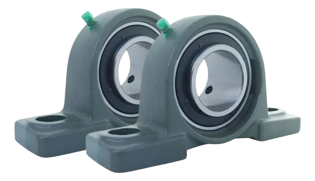Kit Com 2 Mancais + Rolamento Ucp 210 Para Eixos De 50mm Gbr