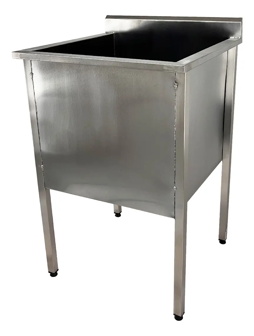 Tanque De Inox 60x60x90cm Para Panelas De Cozinha Industrial