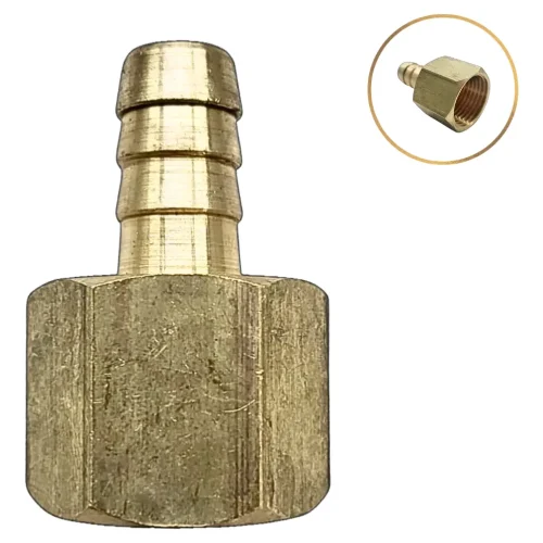 Conexão União Bico 1/2 Fêmea X 3/8 Bm Latão Instalação Gás