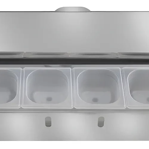 Condimentadora Aisa do Brasil Refrigerada Inox 6 Cubas 1,6L