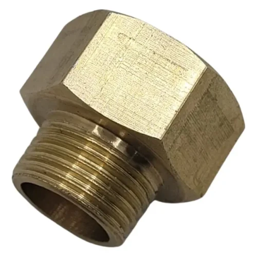 2 Peças Adaptador Latão Macho 3/8 E Fêmea 1/2 Rosca Bsp