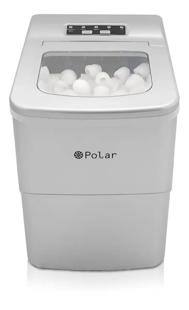 Máquina De Gelo Polar - Ice Maker - Prata 15kg Dia Prata