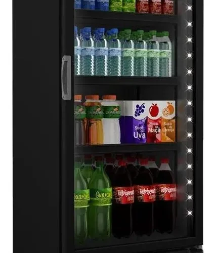 Refrigerador Vertical 370l Vb40ah All Black - Metalfrio
