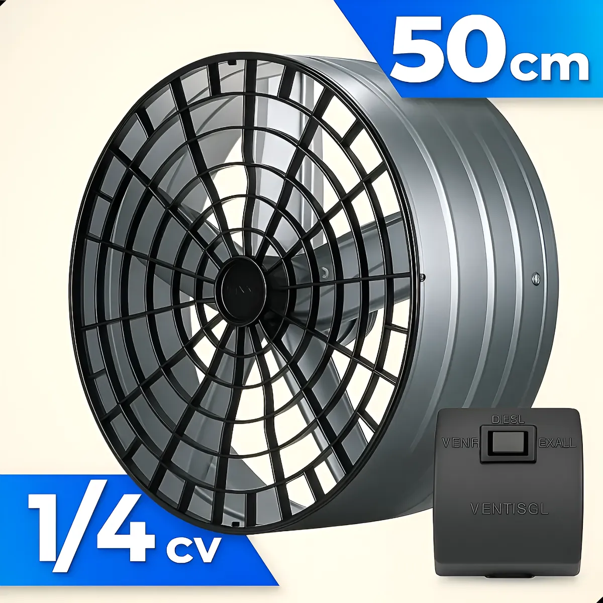 Exaustor Industrial 50 Cm Alta Vazão Coifa P/cabine Pintura