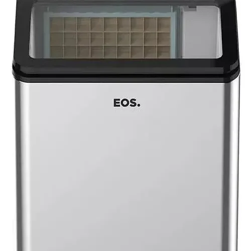 Máquina De Gelo Comercial 35kg 200w Painel Digital Eos Cor Inox