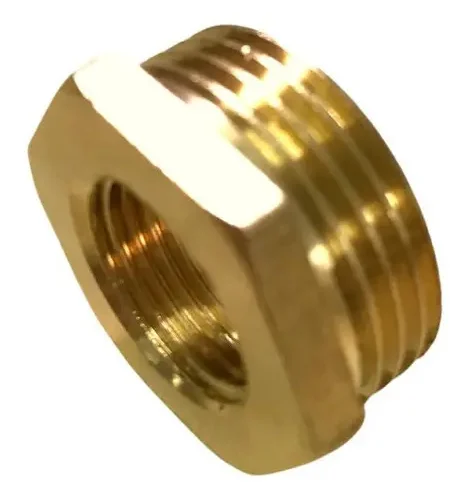 2 Pçs Bucha Redução Conexão Latão 1/2 X 1/4 Rosca Bsp - Kit