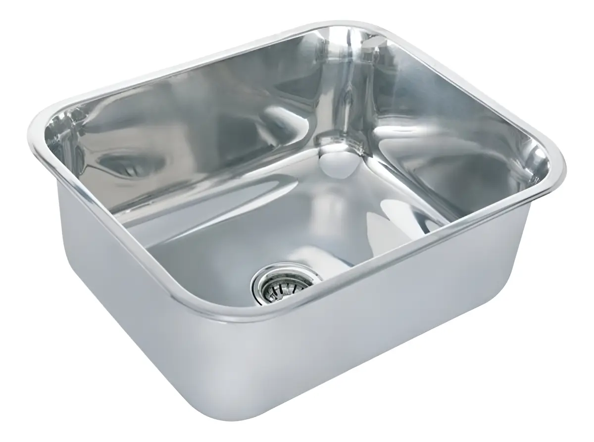 Cuba de Cozinha Industrial Tecnocuba 50x40cm Aço Inox 304 Prateada