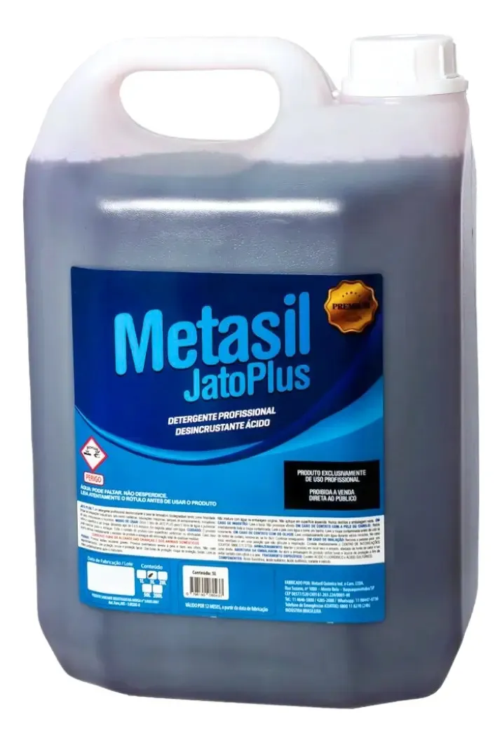 Detergente Desincrustante Profissional Metasil Jato Plus 5l