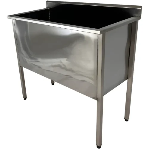 Tanque Industrial Em Inox 1,00x50x90 Para Utensílios Grandes