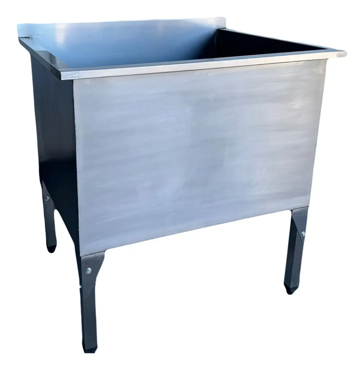 Tanque Industrial Ideal Inox 95x75cm Reforçado P/ Comércio Cozinha Restaurante E Uso Geral