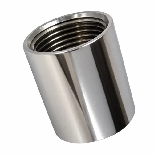 Luva Lisa Fêmea Rosca Bsp 3/4 150# Libras Em Aço Inox 304