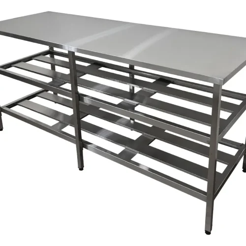Bancada Mesa Inox Industrial 2 Prateleiras 190x70x90