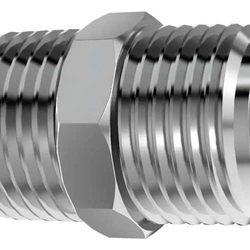 Conexão Niple 1/2 Aço Inox Duplo Sextavado