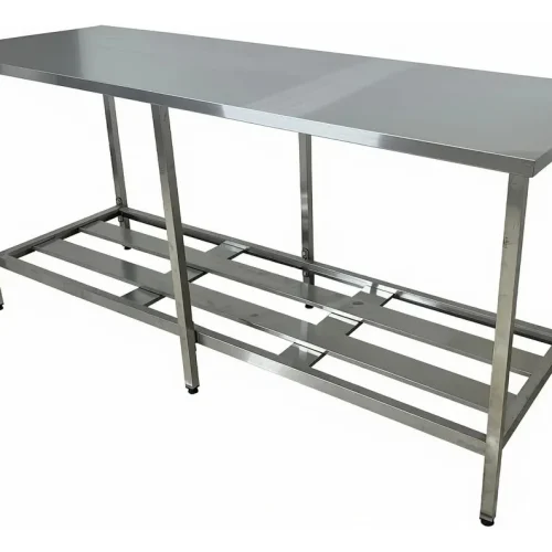 Mesa Nortinox Profissional Aço Inox 1.9m x 70cm Prateleira Fenestrada