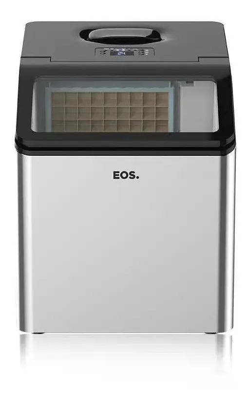 Máquina De Gelo 35 Kg Inox Ice Compact - Emg35 - Eos Cor Prata