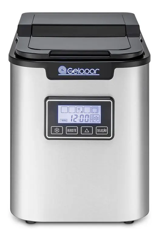 Máquina De Gelo Portátil Gmgd-15 Ai Gelopar 12 Kgs Gelo/dia