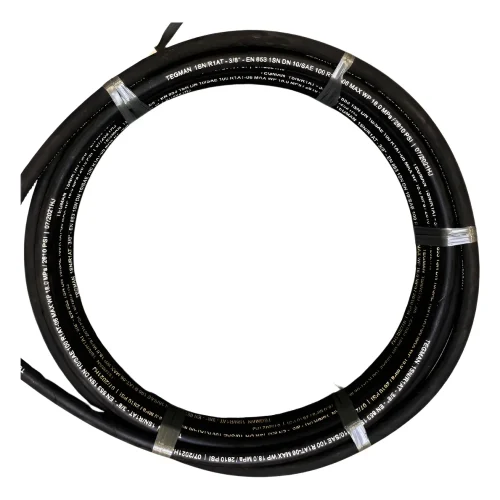 Mangueira Hidráulica Alta Pressão Tegman 3/8 Trama Aço 10m Preto