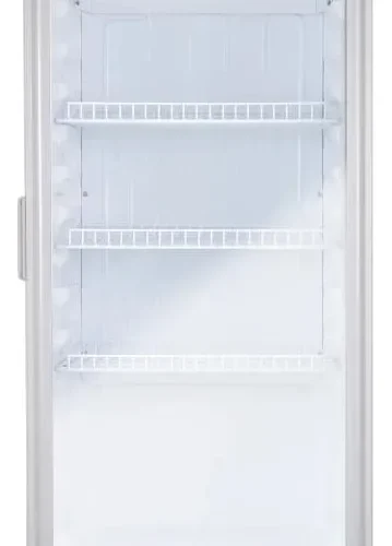 Geladeira Expositora Vertical HQ 225L com Porta de Vidro Duplo Cinza