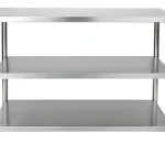 Mesa 100% Inox 1,10×0,50 Aser 2 Prateleiras
