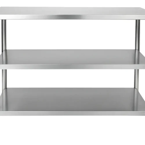 Mesa 100% Inox 1,10x0,50 Aser 2 Prateleiras