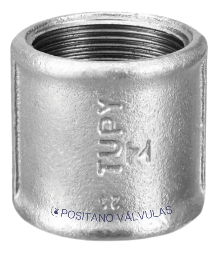 Luva Galvanizado 1.1/2'' Polegada Bsp Fxf - Tupy 150l 25bar