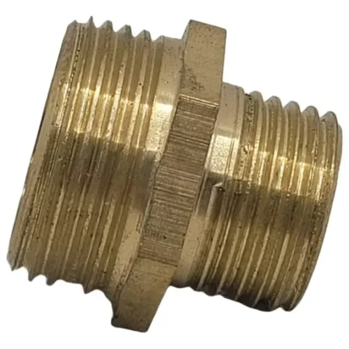 2 Pçs Niple Redução Conexão Latão 3/4 - 1/2 Rosca Bsp
