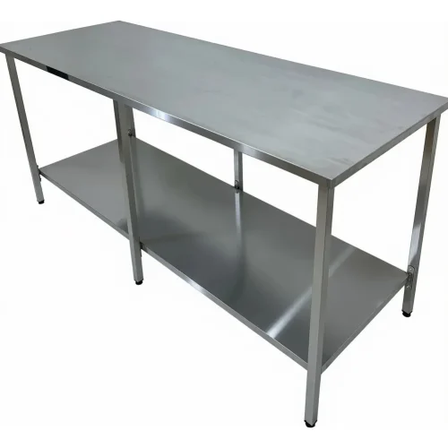 Mesa Industrial Em Aço Inox De 1,90 X 0,60 X 0,90