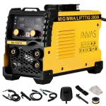 Maquinas de Solda Inversora 300a 3 Em1 Mig Tig Mma Bivolt 110/220v Portátil Profissional Com Display Digital +Acessórios