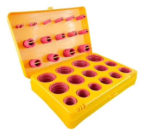 Kit Anel O-Ring de Silicone 382 Peças Polegada Alumertec