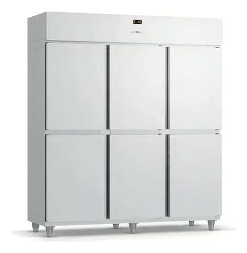 Mini Câmara Fria Refrimate MCR6P 1152 L 6 Portas Inox