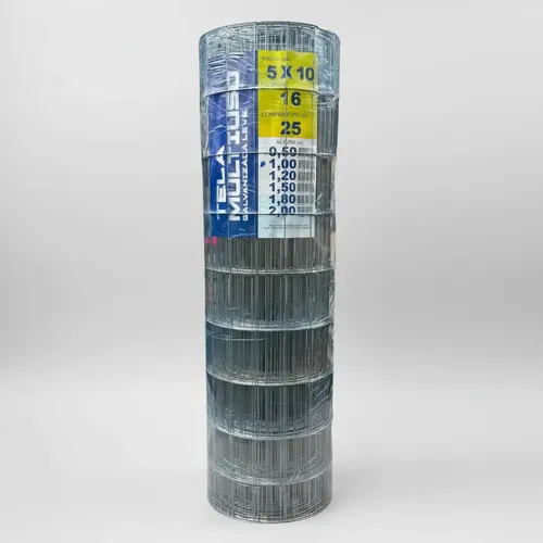Tela Soldada Galvanizada Franz 5x10 cm Fio 1,65 mm 1 m x 25 m