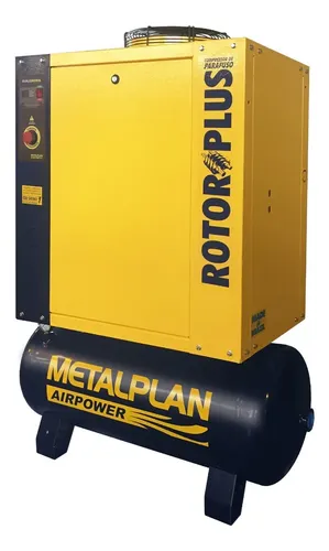 Compressor de Ar Parafuso Metalplan Rotor Plus 10 HP 100 L 11 bar