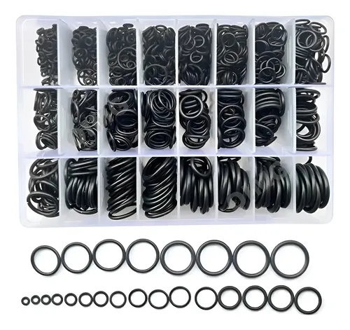 Kit Anel O-Ring 1200 Peças em Estojo com Medidas Diversas