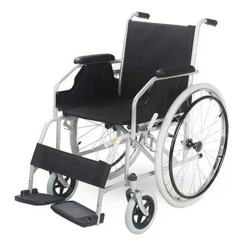 Cadeira de Rodas Manual Dobrável Dellamed D100 em Aço até 120 kg