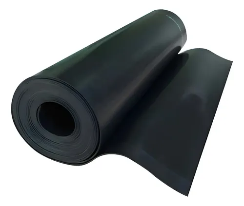 Lençol de Borracha Industrial Liso 1 mm Preto 1 Metro