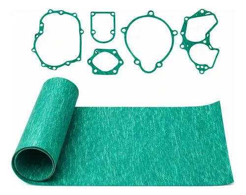Folha de Papelão Hidráulico Verde 0,4 mm Aramida e NBR 25 x 50 cm