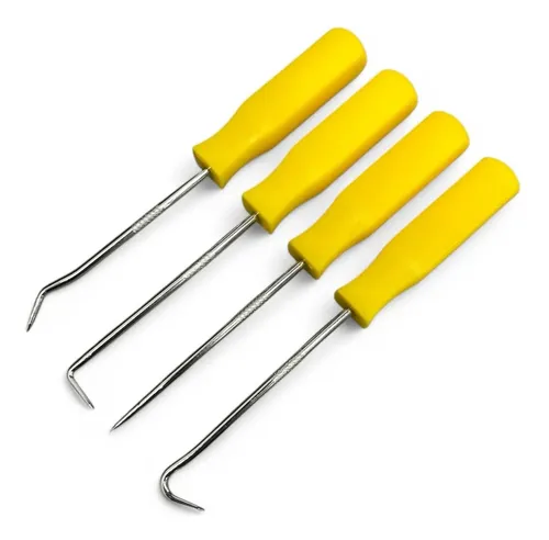 Kit Mini Pegadores para Remoção de O-Ring e Retentor 4 Peças