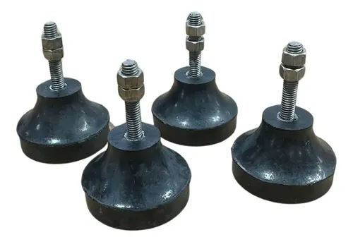 Kit 4 Amortecedores Antivibração Rosca 3/8" para Máquina Industrial