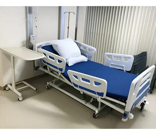 Cama Hospitalar Elétrica 7 Movimentos com Elevação de Altura e Colchão D33