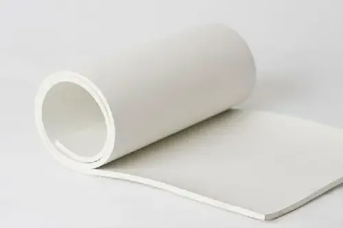 Lençol de Borracha Atóxica Branca 4 mm Grau Alimentício 1 m
